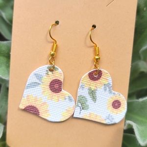 Sunflower 🌻 Heart 🖤 EarRings